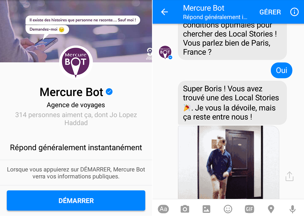 Mercure Bot Messenger